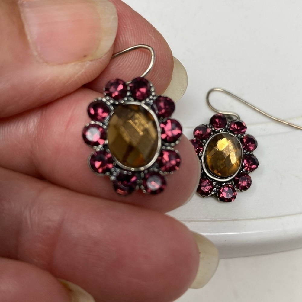 Rhinestone Necklace and Earrings - Picture 12 of 14